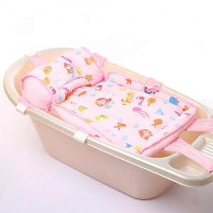 Hamac din spuma pentru cadita BabyJem Ocean Baby (Culoare: Roz)