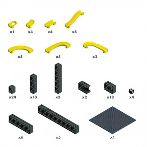 Jucarie Marble Run Pi set M Hubelino (99 piese) - Img 2