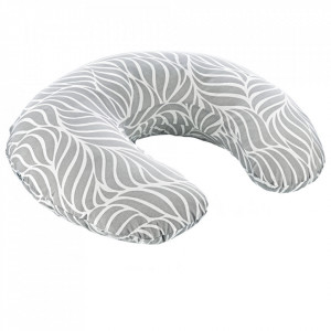 Perna pentru alaptat 2 in 1 Nursing Pillow, BabyJem (Culoare: Gri)