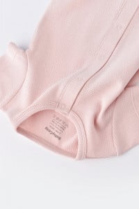 Salopeta cu pantaloni scurti - 100% bumbac organic - Roz, BabyCosy (Marime: 9-12 luni)