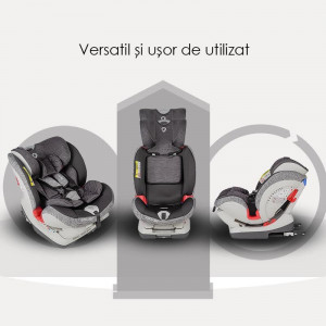 Scaun auto cu Isofix grupa 0-36 kg Coccolle Cressida Raven Gray