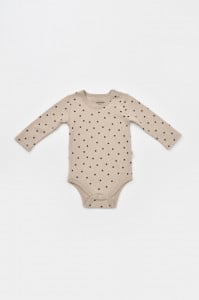 Set 2 body-uri cu maneca lunga bebe unisex Girafa, BabyCosy, 100% bumbac organic (Marime: 9-12 luni)