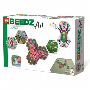 Set margele de calcat Beedz Art - Botanica cu placi hexagonale - Img 1