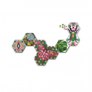 Set margele de calcat Beedz Art - Botanica cu placi hexagonale - Img 4