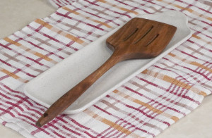 Spatula cu fante, lemn de acacia, 32cm - Zokura - Img 3