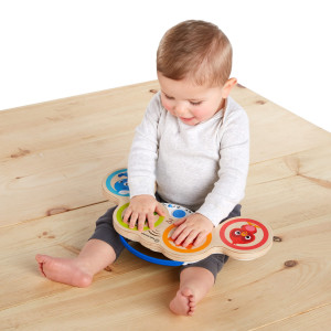 Baby Einstein – Jucarie muzicala de lemn Hape Magic Touch Drum™ - Img 2