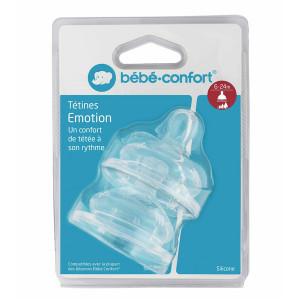 Bebe Confort Set 2 Tetine Silicon GL EMOTION S2 6-24L - Img 2