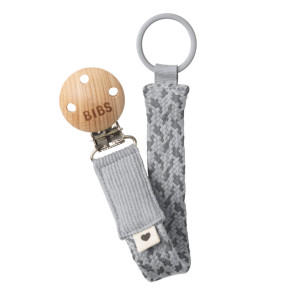 Bibs - Lantisor clip pentru suzeta, Cloud/Iron - Img 1