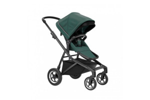 Carucior Thule SLEEK Cadru Negru si Copertina Mallard Green - Img 3