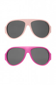 Ochelari de soare pentru copii MOKKI Click & Change, protectie UV, roz, 2-5 ani, set 2 perechi