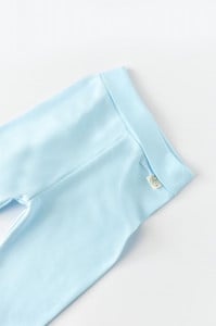 Pantaloni cu Botosei - Bumbac organic Bleu BabyCosy (Marime: 6-9 luni)