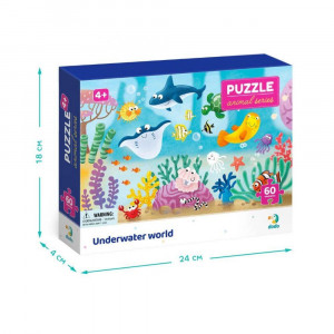 Puzzle - Distractie cu animalute marine ( 60 piese) - Img 2