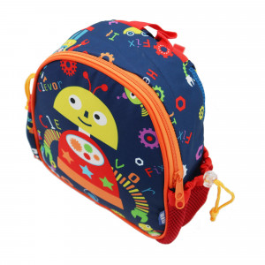 Rucsac Lamonza Robot 26x22x8 cm 0.16 kg pt gradinita multicolor - Img 2