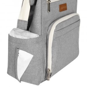 Rucsac multifunctional mamici Skiddou Astrid, Normandic Dream, Gri