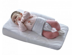 Salteluta pozitionator pentru bebelusi BabyJem Reflux Pillow (Culoare: Alb)
