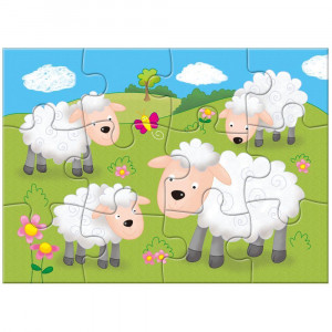 Set 4 puzzle-uri Animale de la ferma (4, 6, 8, 12 piese) - Img 3