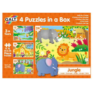 Set 4 puzzle-uri Jungla (12, 16, 20, 24 piese) - Img 1