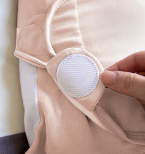 Sistem de infasare din bumbac 0-3 luni BabyJem Swaddle (Culoare: Ecru)