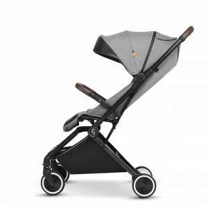 Carucior sport pliabil Skiddou Espoo+ Evening Shadow, ultracompact pentru calatorii, Gri inchis