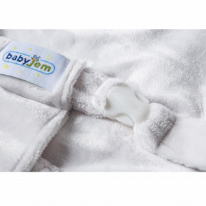 Fotoliu pentru bebelusi cu ham de siguranta BabyJem Baby Bean Bed (Culoare: Alb)