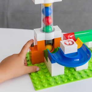 Jucarie copii Marble Run Hubelino - extensie lift pentru bile (24 piese) - Img 3