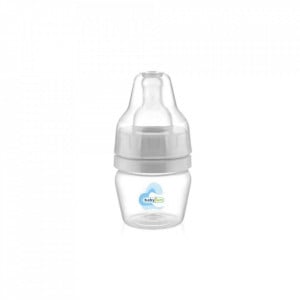 Mini biberon 2 in 1 Cana si biberon din sticla BabyJem 30 ml (Culoare: Gri)