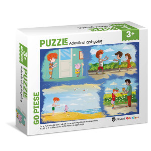 Puzzle - Adevarul gol-golut (60 piese) - Img 1