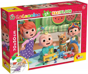 Puzzle de colorat maxi - O zi insorita cu Cocomelon (24 piese) - Img 2