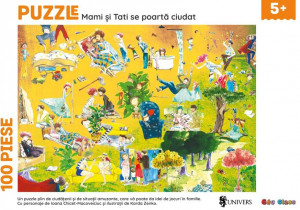 Puzzle - Mami si tati se poarta ciudat (100 piese) - Img 2