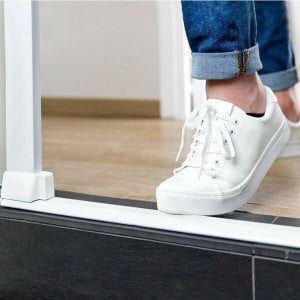 Safety 1st Poarta de Siguranta Din Metal FLAT STEP - White - Img 8