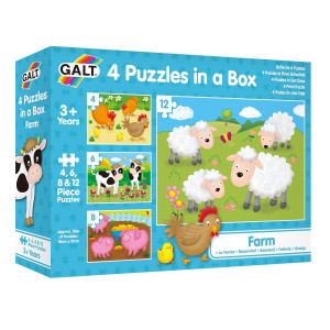 Set 4 puzzle-uri Animale de la ferma (4, 6, 8, 12 piese) - Img 4