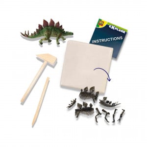 Set creativ Dino si excavarea scheletului 2 in 1 - Stegozaur - Img 2