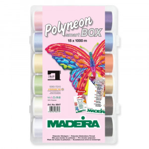 Smartbox 18 papiote ata de brodat Polyneon No.40 Madeira 8047