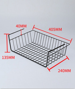 Cos suspendat sub raft, otel carbon, 40,5x25,5x13,5cm - Zokura - Img 3