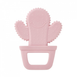 Jucarie dentitie BabyJem Cactus (Culoare: Roz)