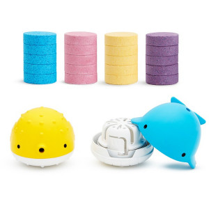 Munchkin Set 2 Dispensere Pentru Baie Si 20 Tablete - Colour Buddies 24L+ - Img 1