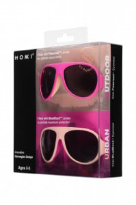 Ochelari de soare pentru copii MOKKI Click & Change, protectie UV, roz, 2-5 ani, set 2 perechi