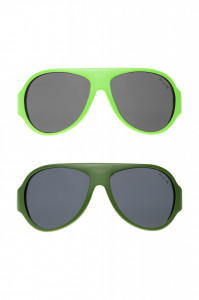 Ochelari de soare pentru copii MOKKI Click & Change, protectie UV, verde, 2-5 ani, set 2 perechi