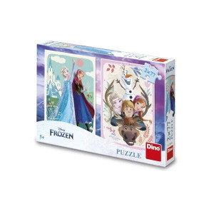 Puzzle 2 in 1 - Anna si Elsa (2 x 77 piese) - Img 2