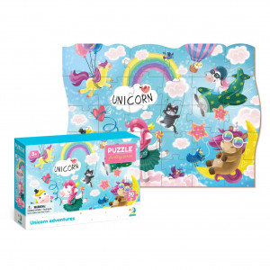 Puzzle - Aventurile magice ale unicornilor (30 piese) - Img 2