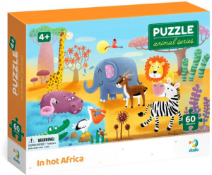 Puzzle - Minunatele animalute din Africa ( 60 piese) - Img 1