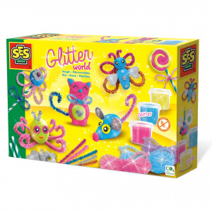 Set copii de creat animale din plastilina cu accesorii si sclipici - Img 1