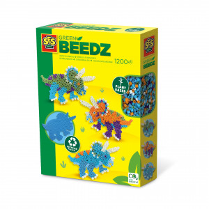 Set creativ Green Beedz – Margele de calcat Triceraptos - Img 1