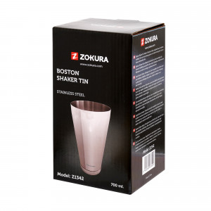 Shaker cocktail Boston, inox, 700ml - Zokura - Img 3