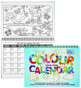 Carte de colorat - Calendarul meu - Img 1