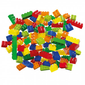 Cuburi colorate de construit Hubelino tip lego (120 piese) - Img 3