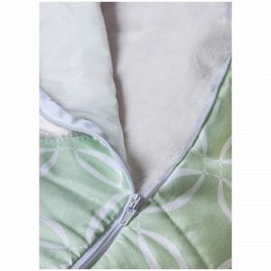 Fotoliu pentru bebelusi cu ham de siguranta BabyJem Baby Bean Bed (Culoare: Alb)