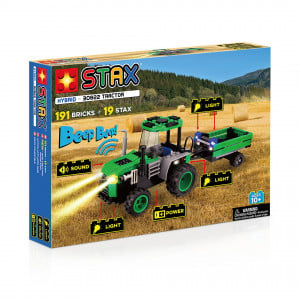 Jucarie Stax - Set constructie cu lumini si sunete - Tractor - Img 1