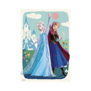 Puzzle 2 in 1 - Anna si Elsa (2 x 77 piese) - Img 3