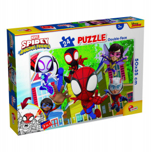 Puzzle de colorat - Distractie cu paienjenelul Marvel si prietenii lui uimitori (24 piese) - Img 1